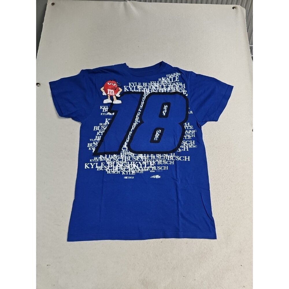 2012 Chase Kyle Bush M&M NASCAR Tshirt Medium Blue